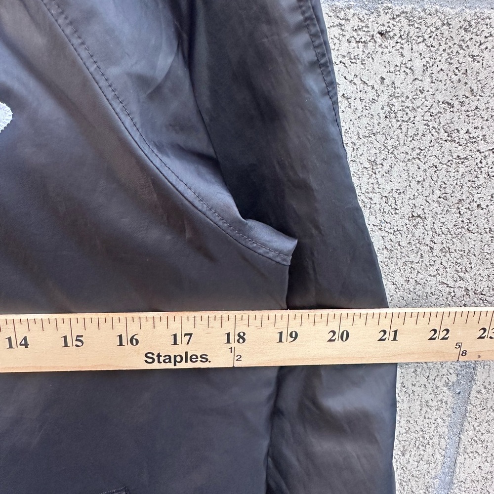 Champion Black Varsity Bomber Jacket Logo Snap Front Women’s M - Picture 6 of 7